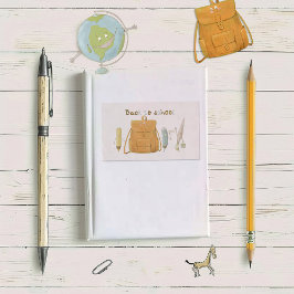 Terug naar School Vrienden Rechthoekige Sticker