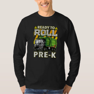 Terug naar school vuilniswagen klaar om te rollen t-shirt