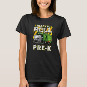 Terug naar school vuilniswagen klaar om te rollen t-shirt