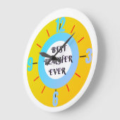 Terug naar school, waardering voor de leerkracht,  grote klok (Hoek)