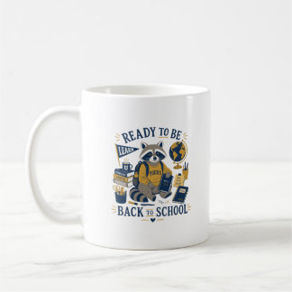 Terug naar school Wasbeer Vintage esthetiek Koffiemok