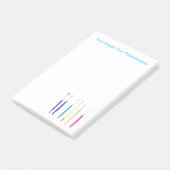 Terug naar school Waterverf verfborstels Post-it® Notes (Schuin)