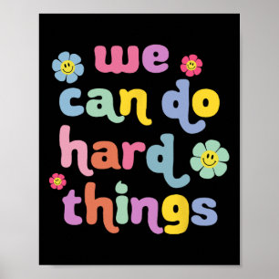 Terug naar school we kunnen harde dingen doen lera poster