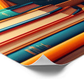 Terug naar school Welkom leraar schoolbord boeken Poster (Hoek)