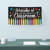 Terug naar School Welkom Leraar's Classroom Spandoek (Beurs)