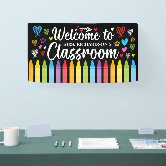 Terug naar School Welkom Leraar's Classroom Spandoek (Beurs)