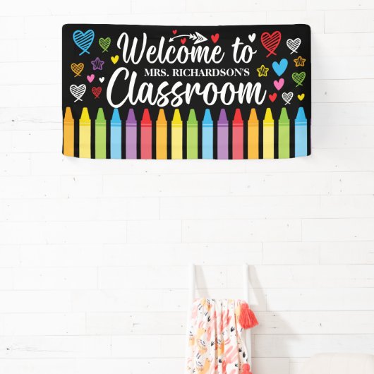 Terug naar School Welkom Leraar's Classroom Spandoek (Insitu)