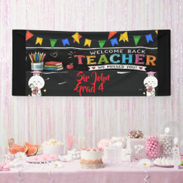 Terug naar school Welkomstbanner voor leraren | Ge Spandoek