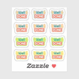 Terug naar School Well Done Stickers