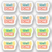 Terug naar School Well Done Stickers (Voorkant)