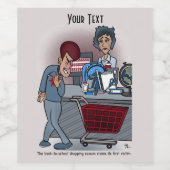 Terug naar school wijn etiket (Enkel label)