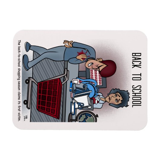 Terug naar school Winkelen Flexibele magneet (Horizontaal)