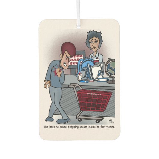 Terug naar school Winkelen Luchtverfrisser (Voorkant)