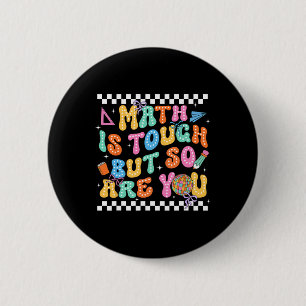 Terug naar school wiskundeleraar Wiskunde is moeil Ronde Button 5,7 Cm