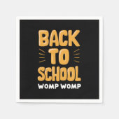 Terug naar School Womp Leraar Servet (Voorkant)