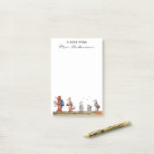 Terug naar school Woodland Friends Gepersonaliseer Post-it® Notes (Op bureau)