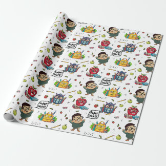 Terug naar School Wrapping Paper Cadeaupapier