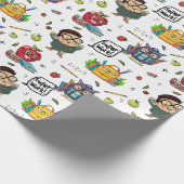 Terug naar School Wrapping Paper Cadeaupapier (Hoek)