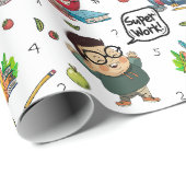 Terug naar School Wrapping Paper Cadeaupapier (Rol Hoek)