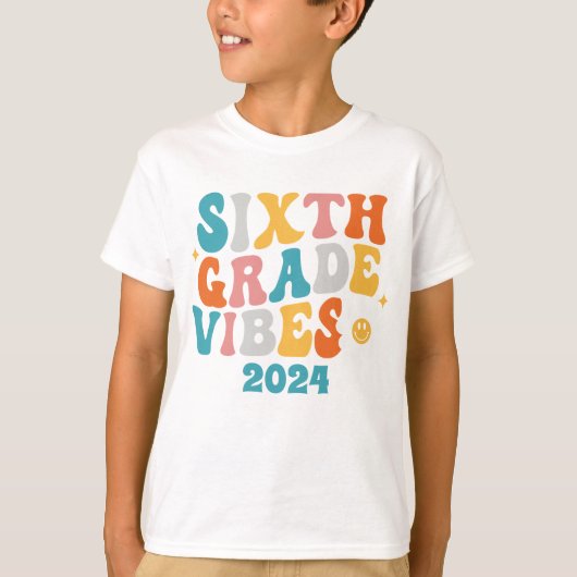Terug naar school Zesde klas Vibes T-shirt (Voorkant)