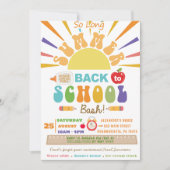 Terug naar school zo lang zomer terug naar school  kaart (Voorkant)