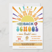 Terug naar school zo lang zomer terug naar school  kaart (Voorkant)