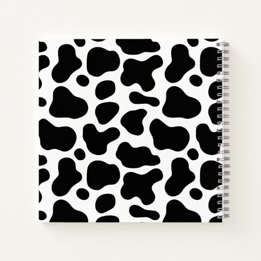 Terug naar school Zwart-witte luipaard Notitieboek (Achterkant)