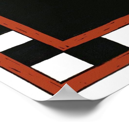 Terug naar schoolafdruk poster (Hoek)