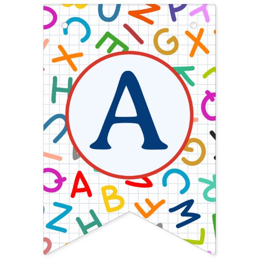 Terug naar schoolbanner vlaggetjes (Derde vlag)