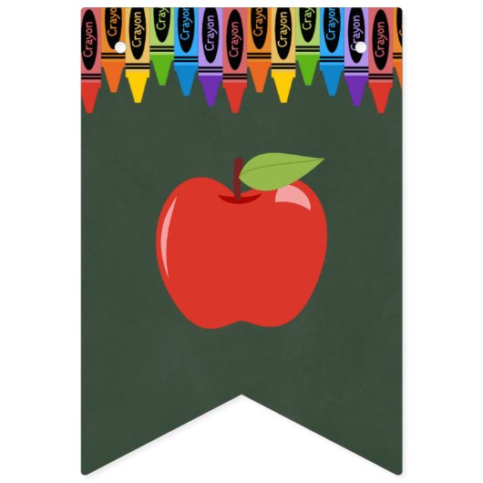 Terug naar schoolbanner vlaggetjes (Eerste vlag)