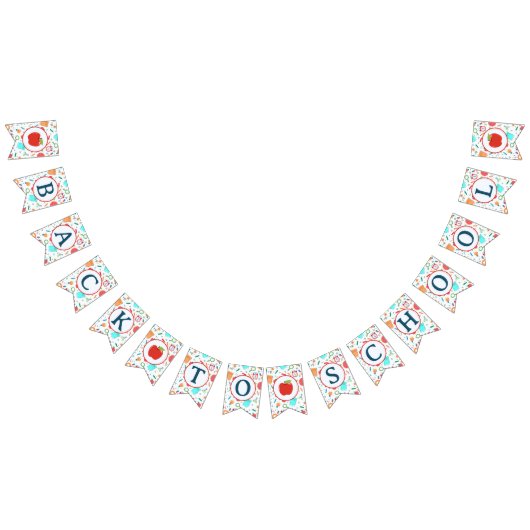 Terug naar schoolbanner vlaggetjes (Alle)