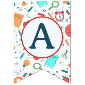 Terug naar schoolbanner vlaggetjes (Derde vlag)