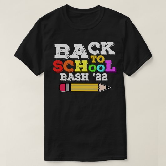 Terug naar schoolbasis 2022 lerarenstudent t-shirt (Design voorkant)
