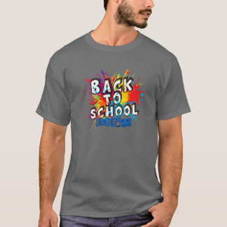 Terug naar schoolbasis 2022 Tie Dye Happy First Sc T-shirt