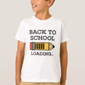 Terug naar schoolbelasting t-shirt (Voorkant)