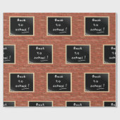 Terug naar schoolbord cadeaupapier (Vlak)