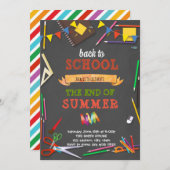 Terug naar schoolbord kaart (Voorkant / Achterkant)