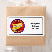 Terug naar schoolbus etiket (Insitu)