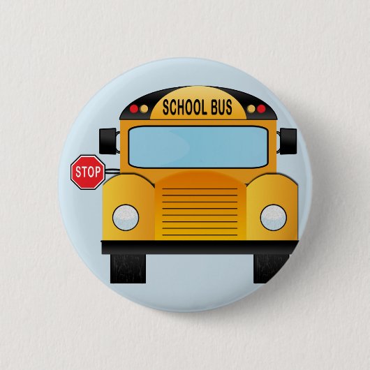 Terug naar schoolbus ronde button 5,7 cm (Voorkant)