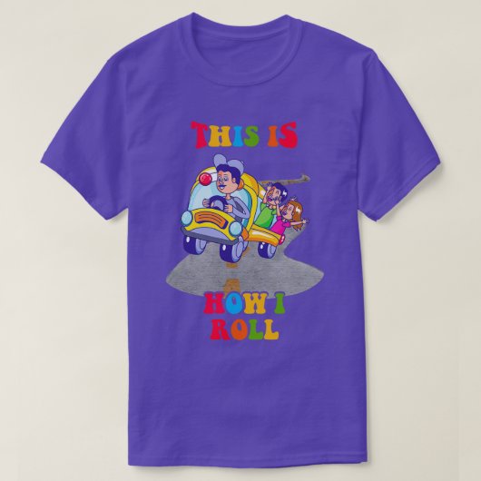 Terug naar schoolbusmonitor geschenk is dit hoe ik t-shirt (Design voorkant)