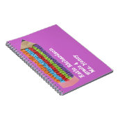 Terug naar schoolcadeau - gepersonaliseerde spirit notitieboek (Rechterzijde)