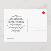 Terug naar Schooldiep Zee duikavontuur Briefkaart (Achterkant)