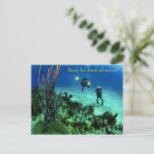 Terug naar Schooldiep Zee duikavontuur Briefkaart (Staand voorkant)