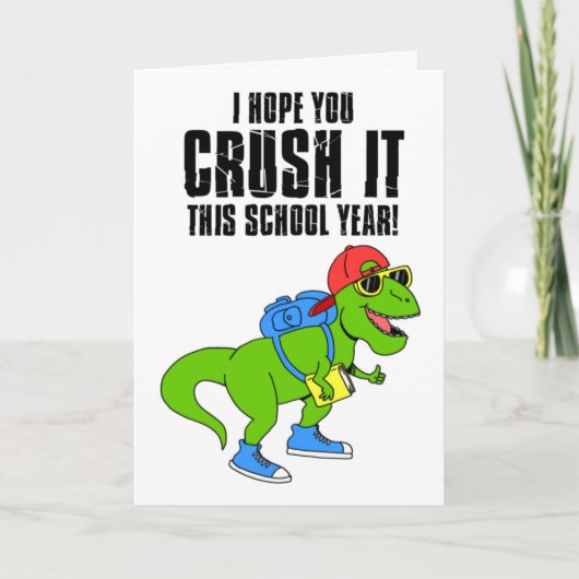 Terug naar schooldinosaurus kaart (Voorkant)