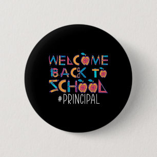 Terug naar schooldirecteur ronde button 5,7 cm