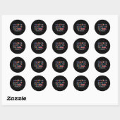 Terug naar schooldirecteur ronde sticker (Vel)