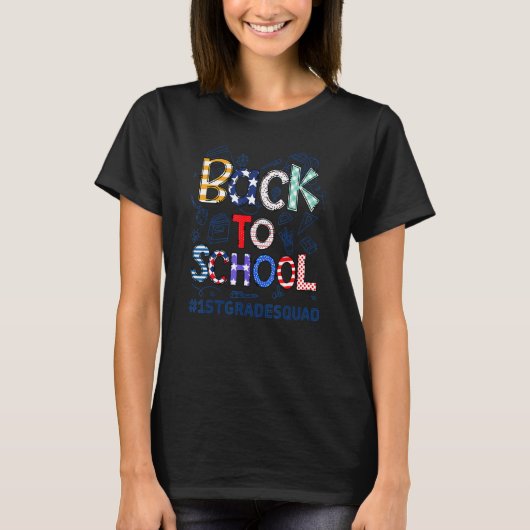 Terug naar schooldocenten 1e Grade Squad T-shirt (Voorkant)