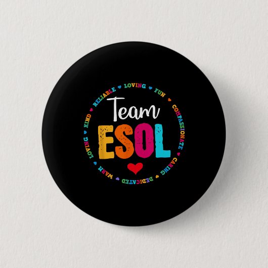 Terug naar schooldocenten Bemanningsstudenten - Te Ronde Button 5,7 Cm (Voorkant)
