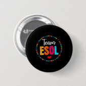 Terug naar schooldocenten Bemanningsstudenten - Te Ronde Button 5,7 Cm (Voorkant /achterkant)