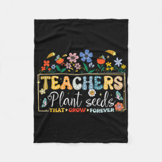 Terug naar schooldocenten Plant zaaigoed dat groei Fleece Deken